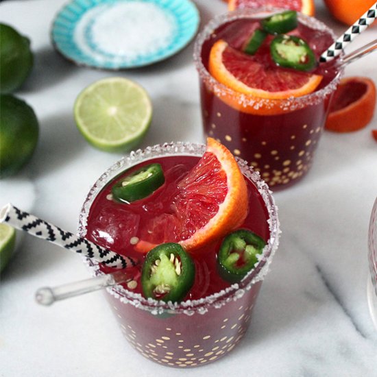 Blood Orange Jalapeno Margarita