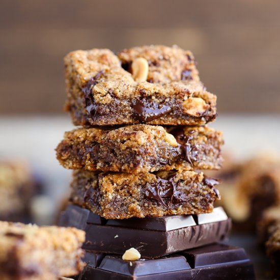 Peanut Butter Chocolate Blondies