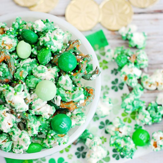 St. Patrick’s Day Pretzel Popcorn