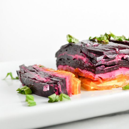 Beet Terrine with Goat Cheese