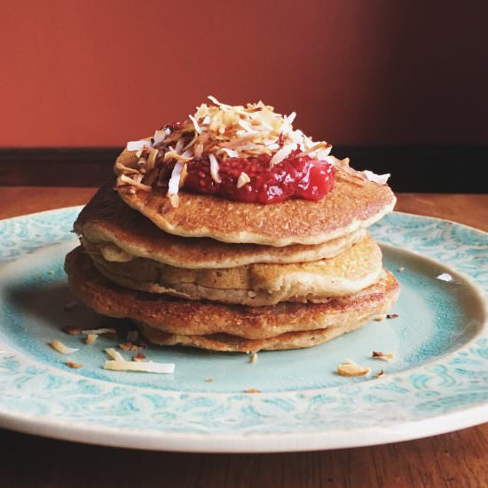 Pancakes & Strawberry Chia Jam