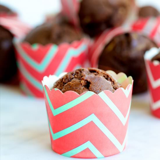 Zucchini Chocolate Muffins