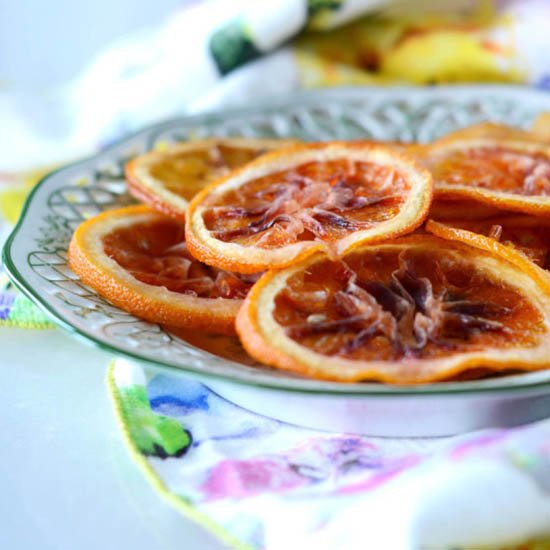 Candied Blood Orange Chips