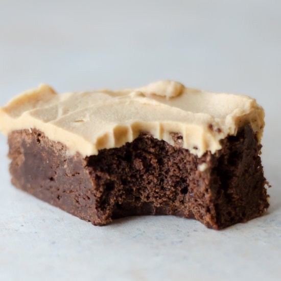 Peanut Butter Rye Brownies