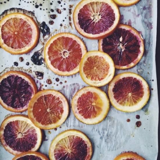 Candied Blood Oranges