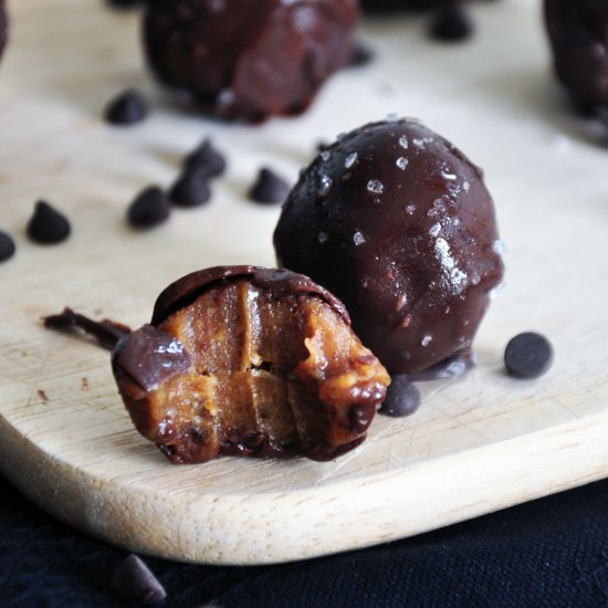 Salted Chocolate-Covered Caramels