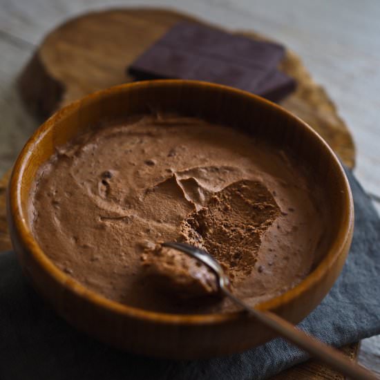 2 Ingredient Chocolate Mousse