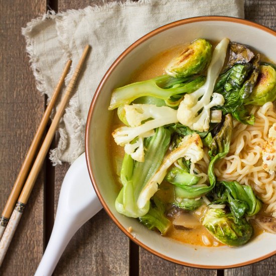 Roasted Vegetable Spicy Miso Ramen