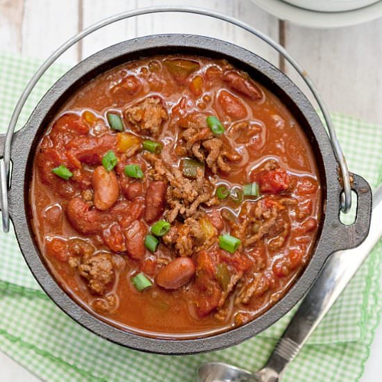 Beef Sausage Bean Chili