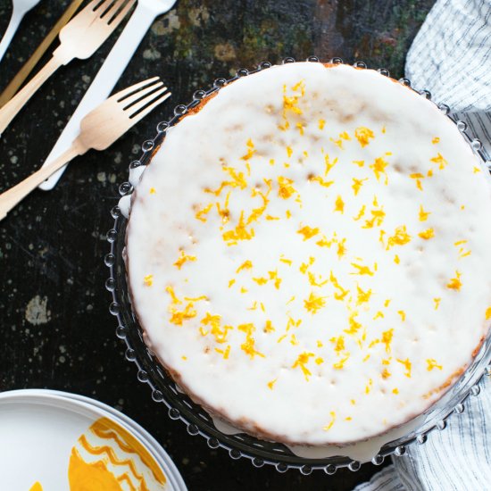 Meyer Lemon Polenta Cake