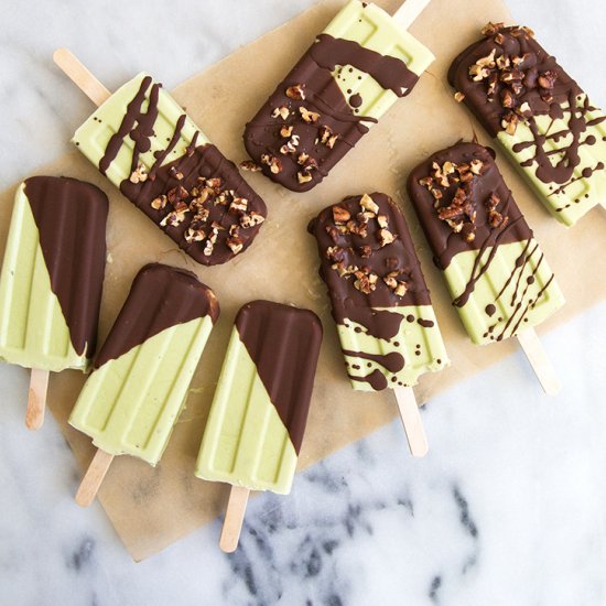 Coconut Avocado Popsicles