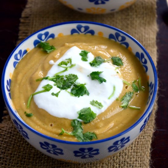 Slow Cooked Butternut Squash Soup