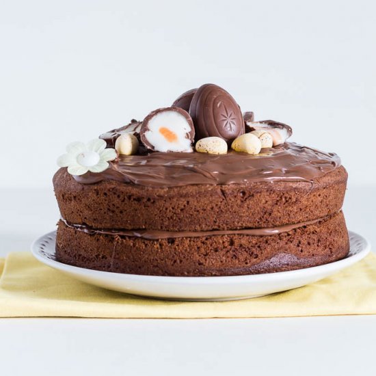 Creme Egg Nutella & PB Cake