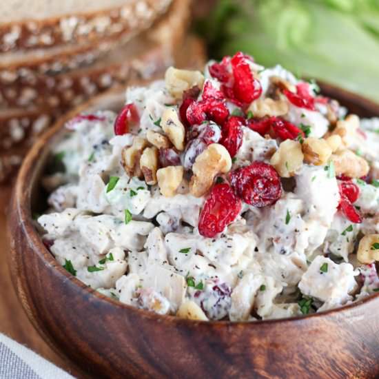 Cranberry Walnut Chicken Salad