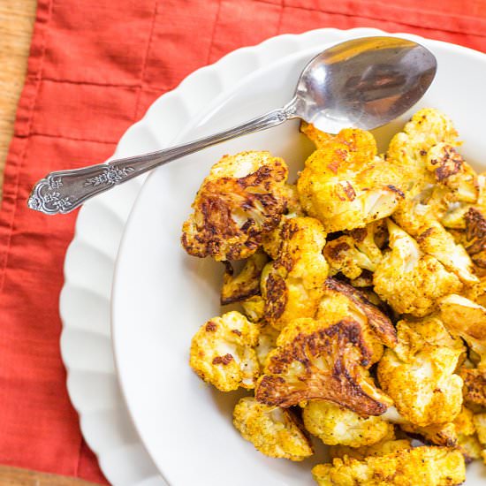 Curry Roasted Cauliflower