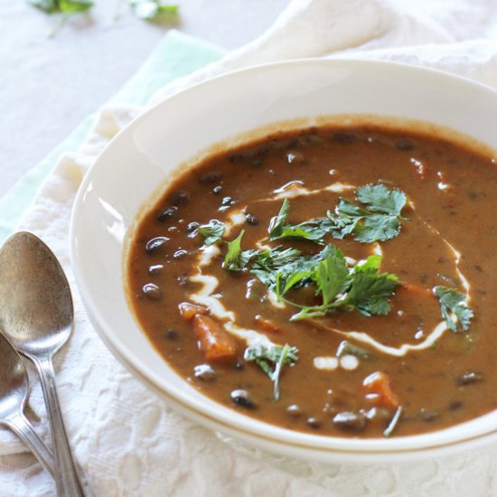 Sweet Potato and Black Bean Soup