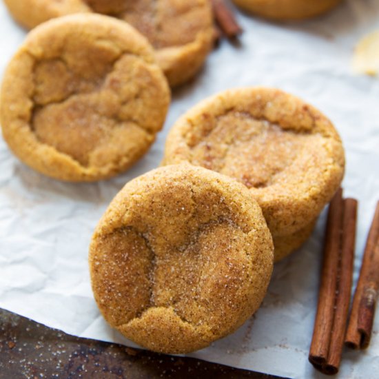 Pumpkin Snickerdoodle Cookies