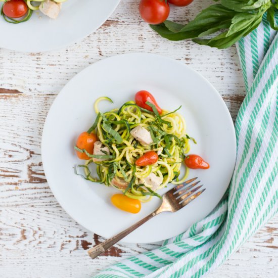 One-Pan Chicken Bruschetta Zoodles