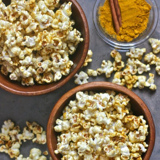 Sweet and Smoky Curried Popcorn