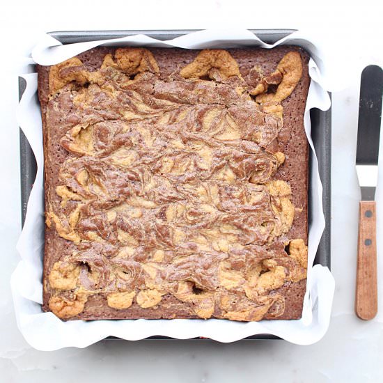 Peanut Butter Swirl Brownies