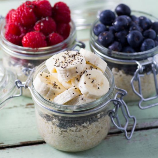 Overnight Oatmeal Jars