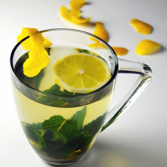 Ginger Root Tea With Lemon and Mint