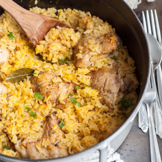 One-Pot Chicken and Rice Pilaf