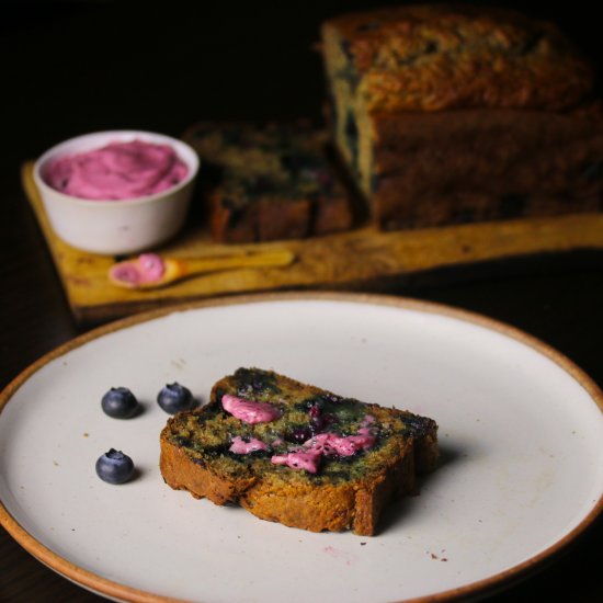 Spelt Blueberry Banana Bread