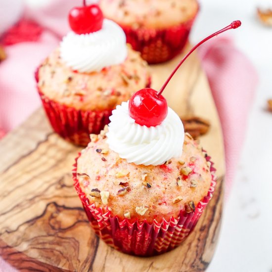 Cherry Pecan Cream Cheese Muffins