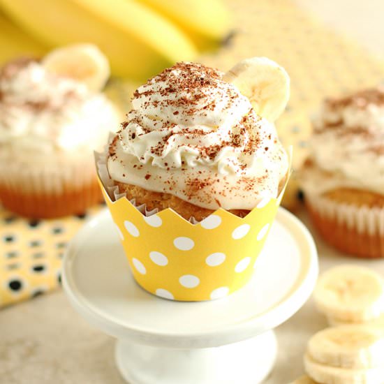 Banana Cream Pie Cupcakes