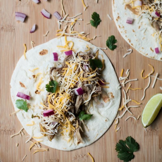 Slow Cooker Barbacoa Pork Tacos