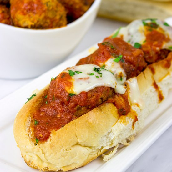 Slow Cooker Meatball Subs