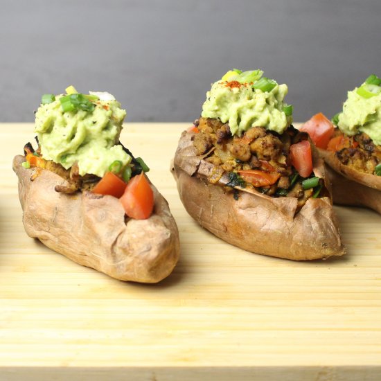 Turkey-Stuffed Sweet Potatoes