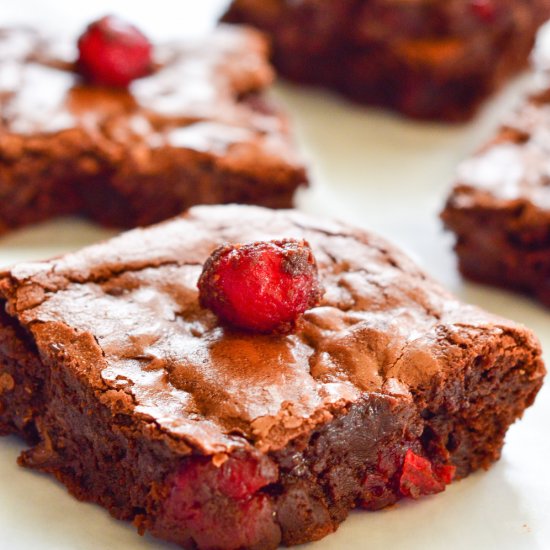 Fudgy Cherry Brownies