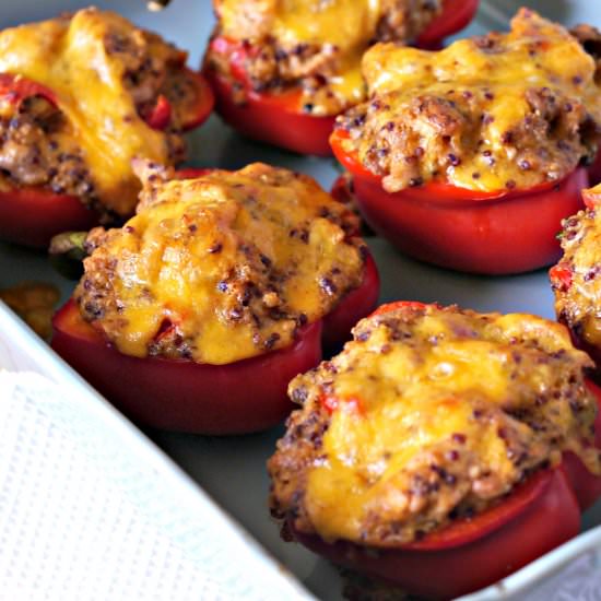 Cheesy Chicken Stuffed Peppers