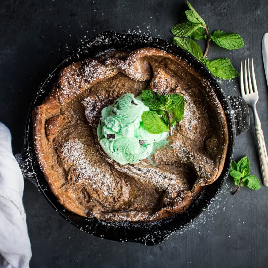 Mint Chocolate Dutch Baby