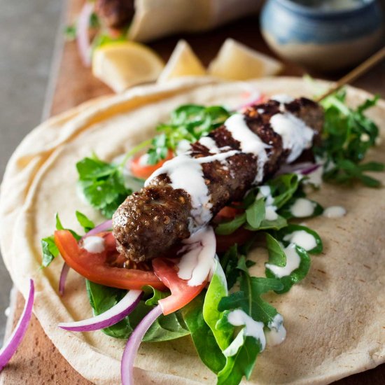 Turkish Lamb Kebab Koftas