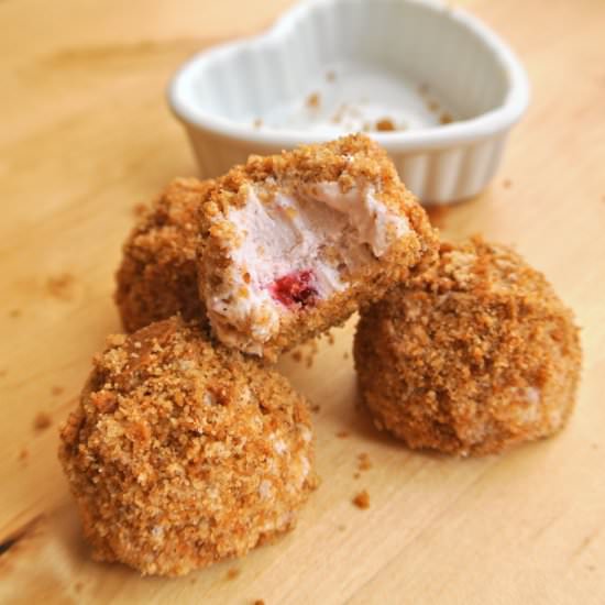 Low Carb Raspberry Cheesecake Bites