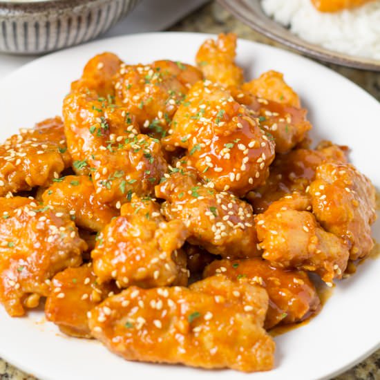 Orange Sriracha Chicken