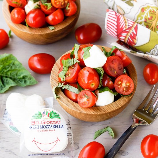 Mini Mozzarella Caprese Salad