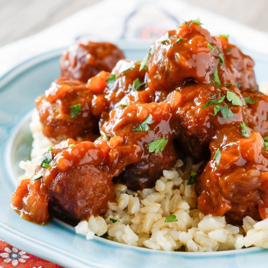 Sweet and Sour Turkey Meatballs