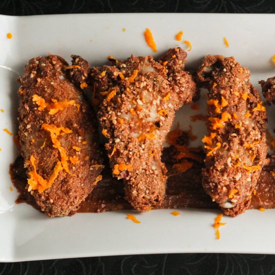 Orange Chocolate Chili Wings