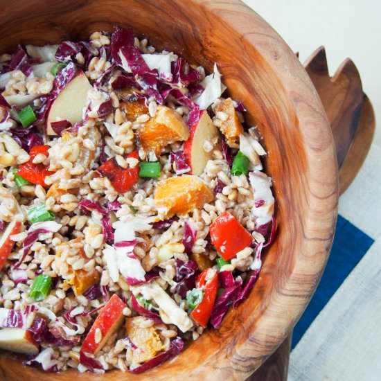 Farro Salad with Roasted Squash