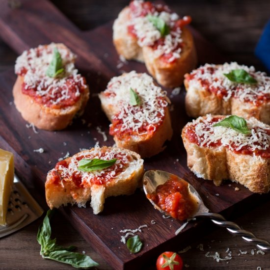 Mozzarella Tomato Bruschetta