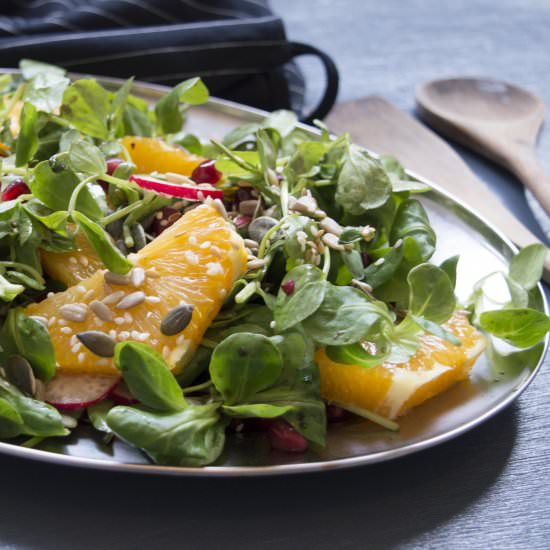 Orange, Radish & Pomegranate Salad