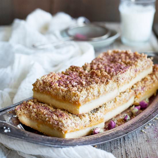 Persimmon Rose Shortbread Bars