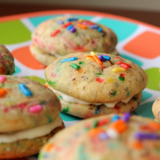 Birthday Cake Whoopie Pies