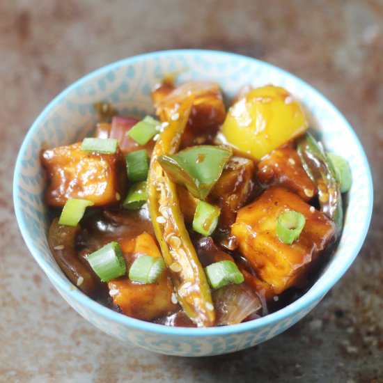 Low Fat Chilli Paneer