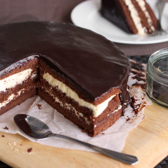 Triple Chocolate Mousse Cake