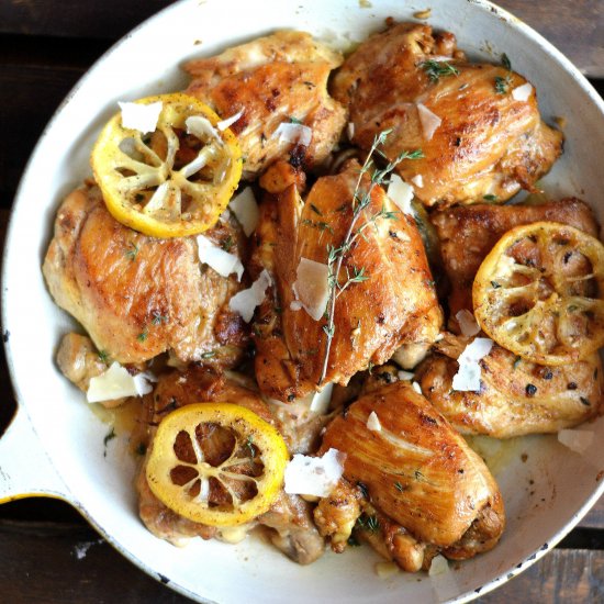 Lemon Garlic Skillet Chicken